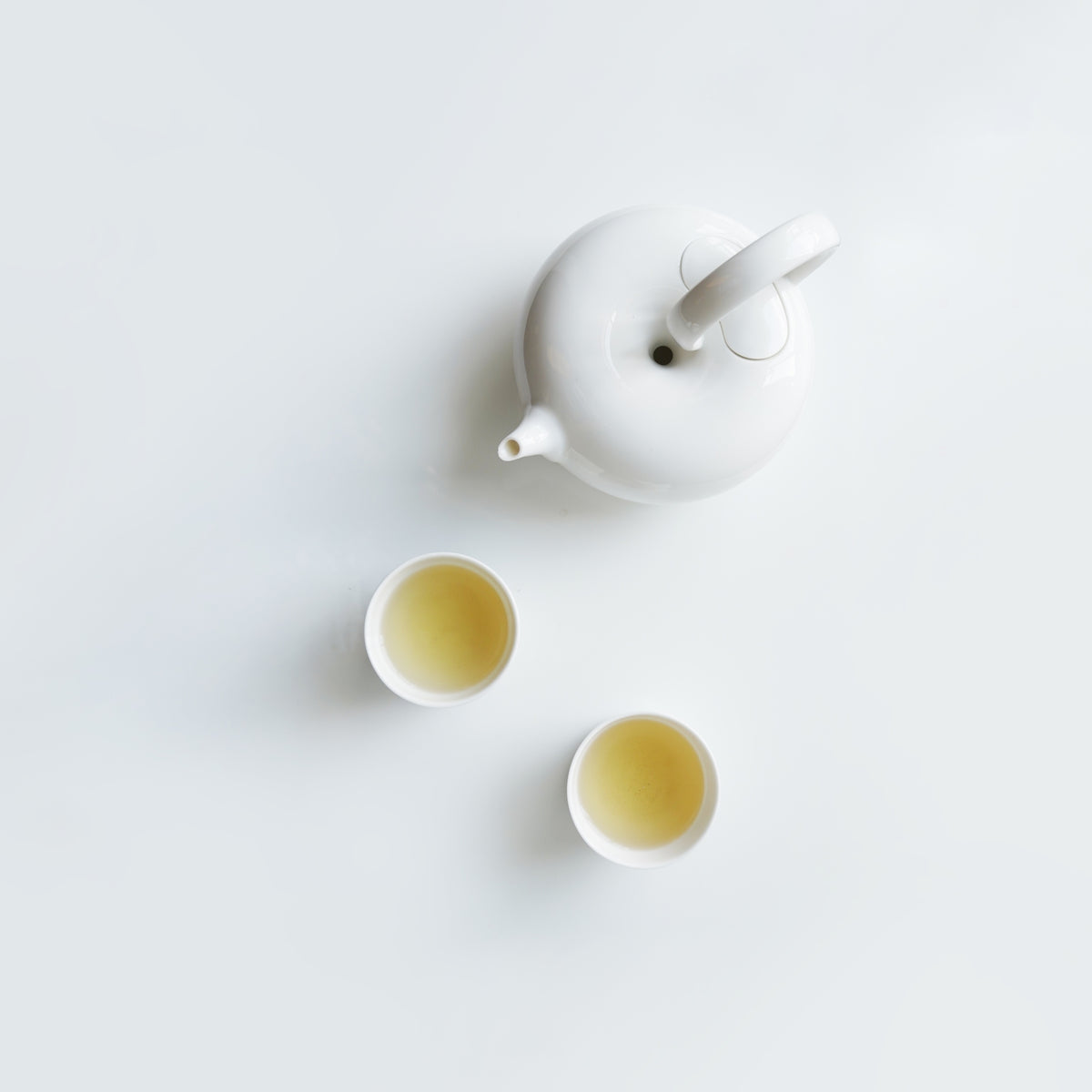 八方新氣 日出望月 創意茶具 亮面 白色 造形壼 茶器 居家生活 茶杯