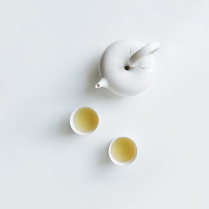 八方新氣 日出望月 創意茶具 亮面 白色 造形壼 茶器 居家生活 茶杯