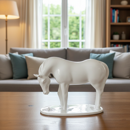 居家生活 藝術擺飾 白瓷 馬年禮品 飲口思源 八方新氣