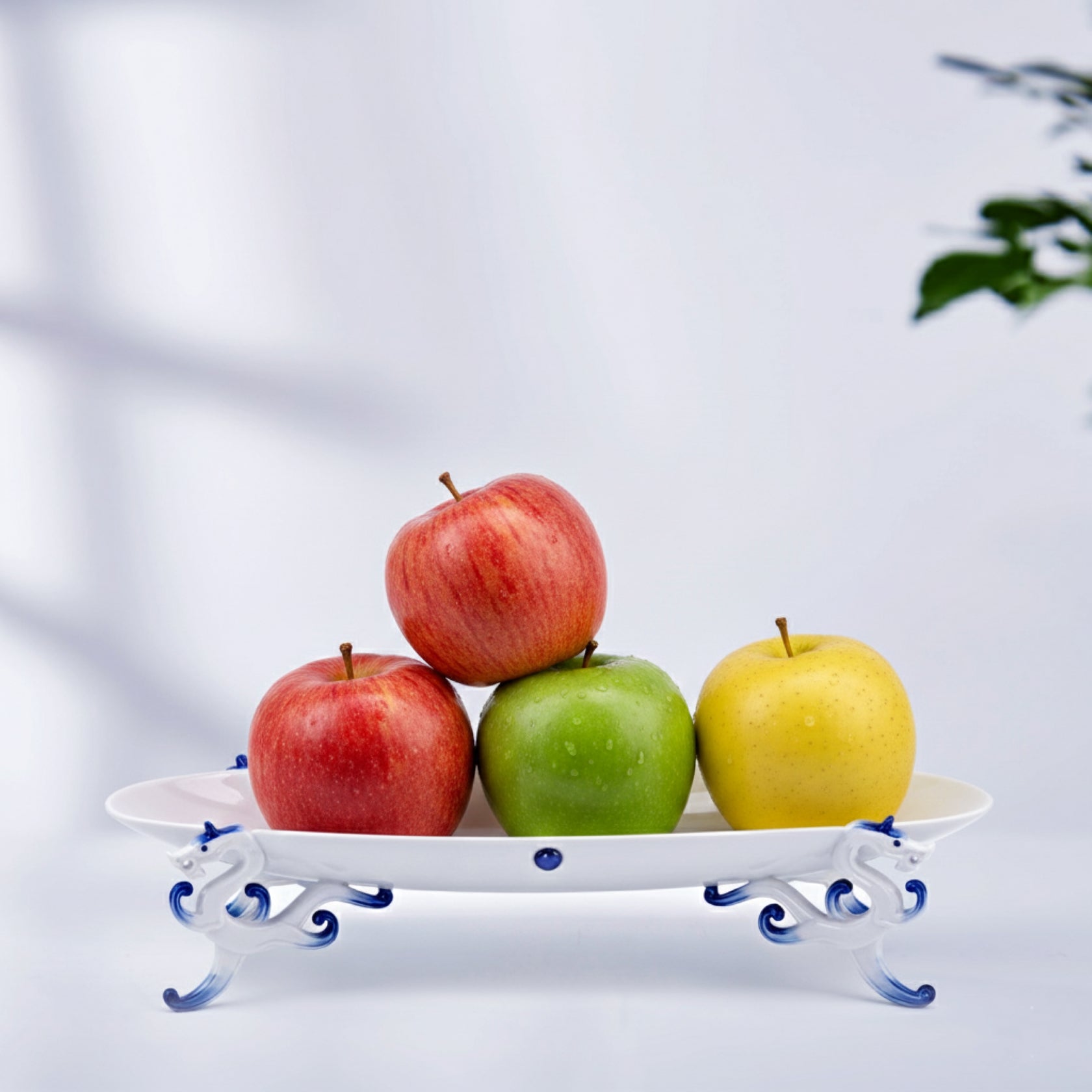 八方新氣 水果盤 大道行 白瓷 瓷器 造形盤 家居生活