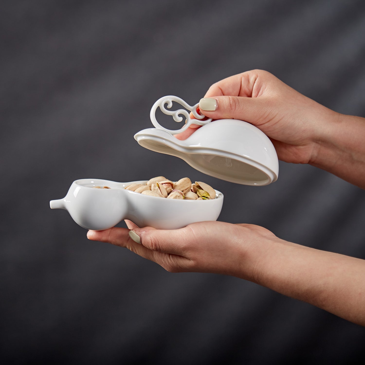 相依 瓷器葫蘆盒 福祿 首飾盒 果盒