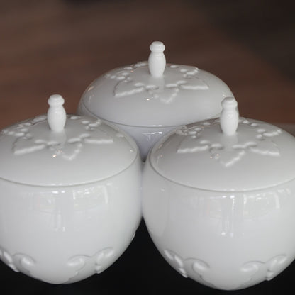 喜相逢 白瓷瓜果盒 居家生活 八方新氣 年節擺飾 企業禮贈 新年禮物 長輩送禮 送禮首選