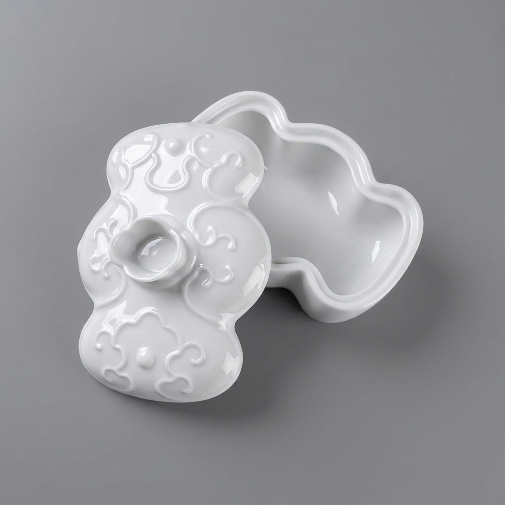 八方新氣 瓷器 送禮 福滿 陶瓷 禮盒 瓷盒 收納盒 白瓷 擺飾 禮物 糖果盒 瓜果盒 珠寶盒
