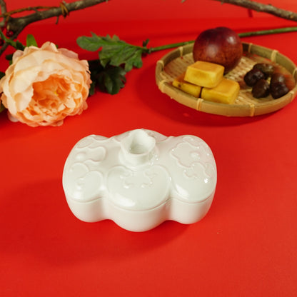 八方新氣 瓷器 送禮 福滿 陶瓷 禮盒 瓷盒 收納盒 白瓷 擺飾 禮物 糖果盒 瓜果盒 珠寶盒