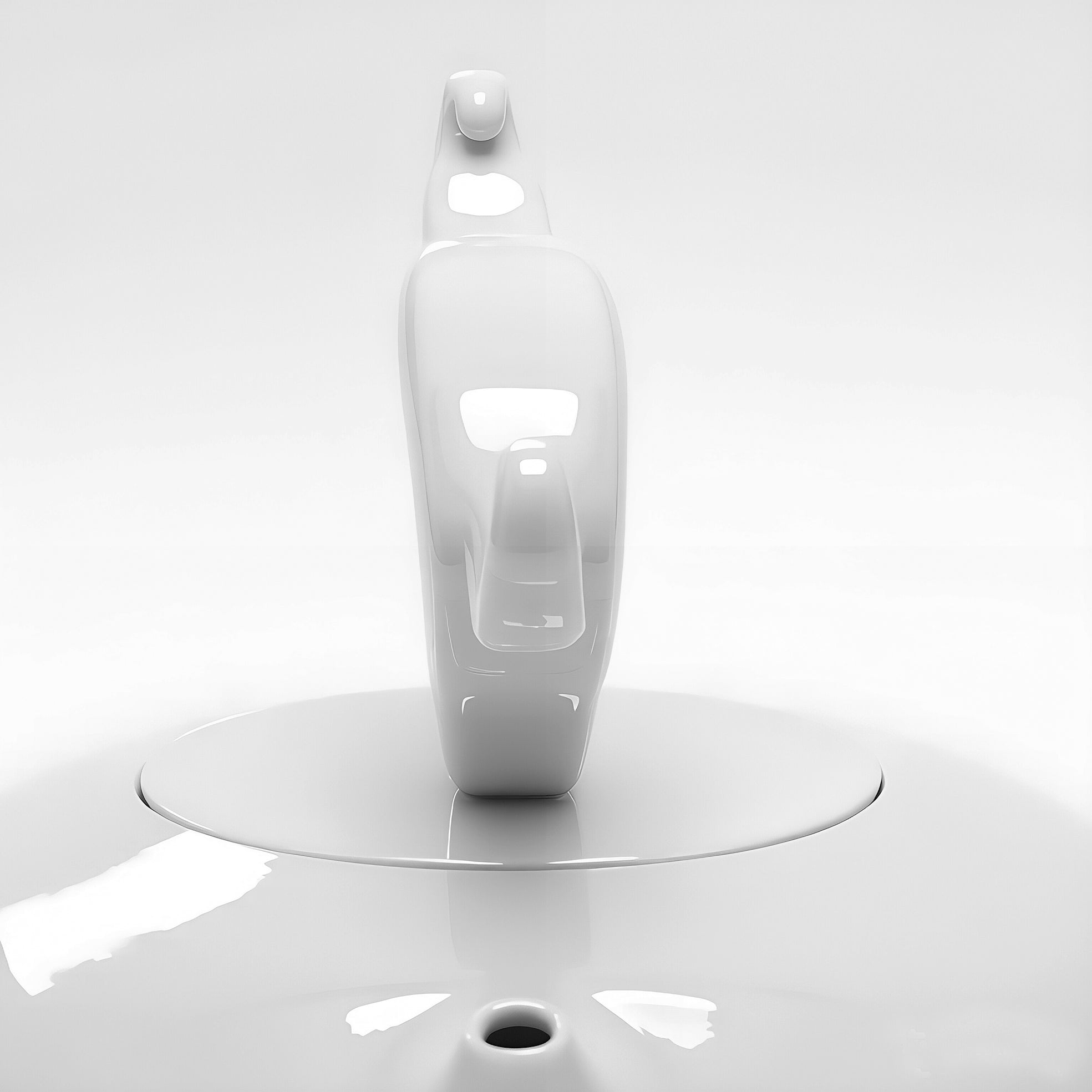 八方新氣 悠揚 壺杯組 白瓷 茶壺 茶具 茶器 咖啡壺 家居生活 餐具 造形壺局部特寫