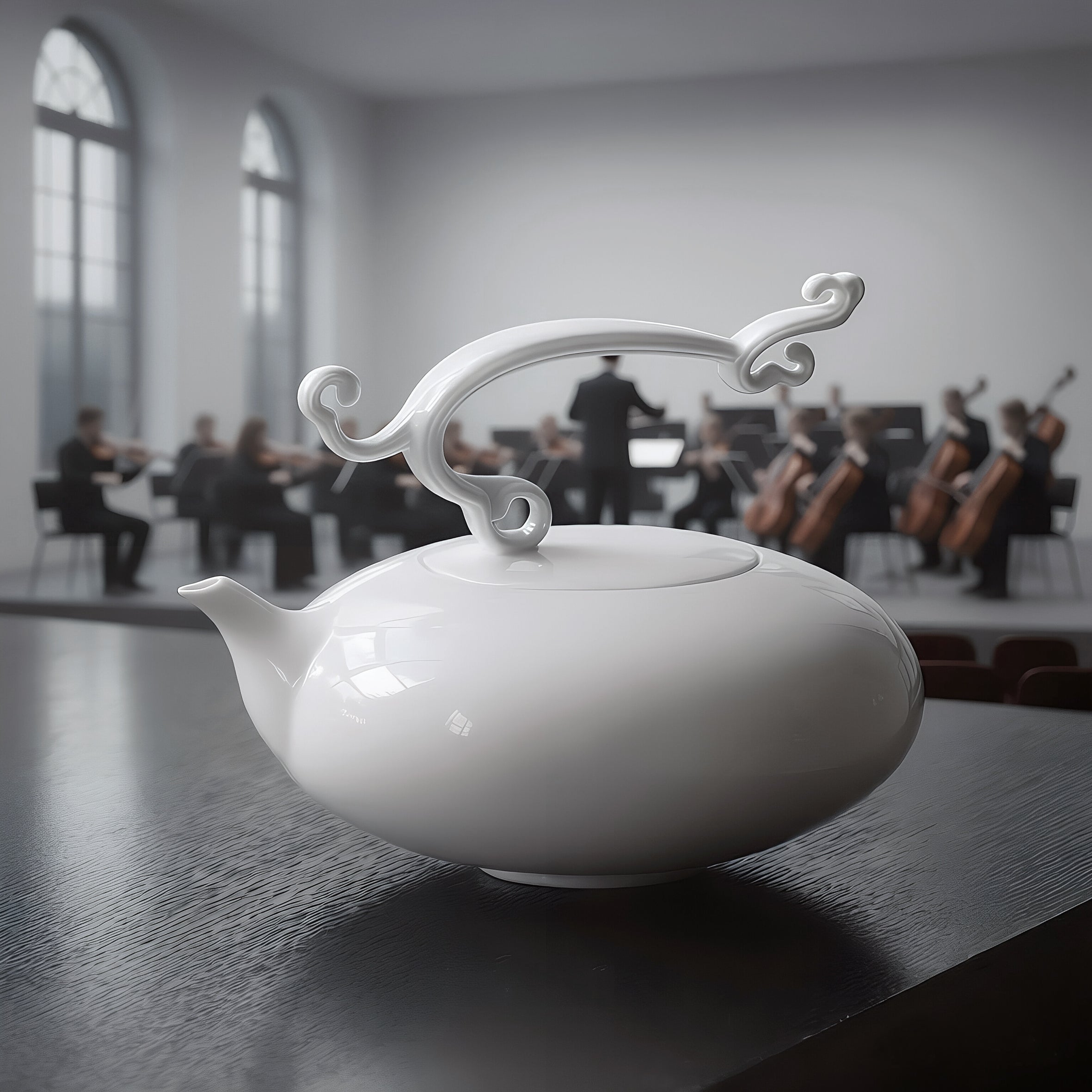 八方新氣 悠揚 壺杯組 白瓷 茶壺 茶具 茶器 咖啡壺 家居生活 餐具 意境圖