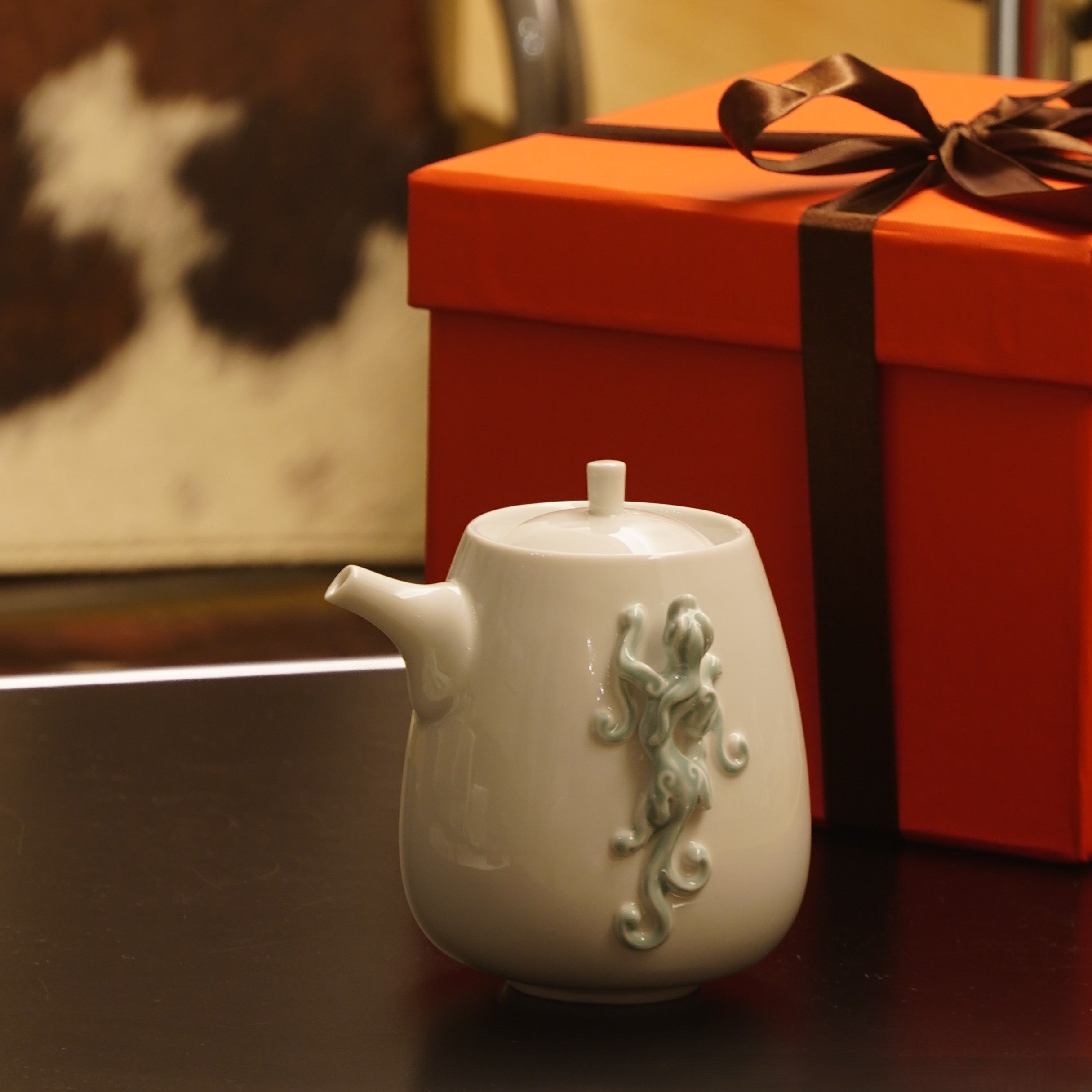 登高｜高端茶具推薦：螭吻造型藝術壺，象徵胸懷與遠志｜八方新氣NewChi