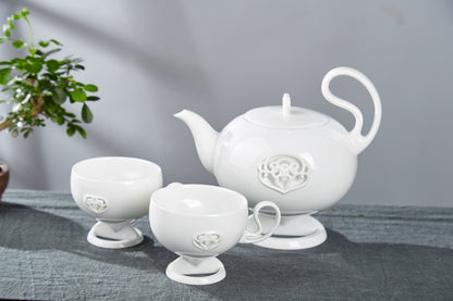 春暖花開茶具一壺兩杯組合｜原創春季茶具 適合泡花茶、茶、咖啡