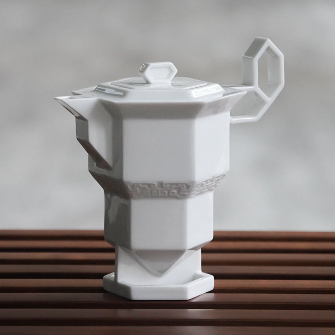 四季豐登系列冬昇長春茶具 現代極簡線條搭配繁複紋飾