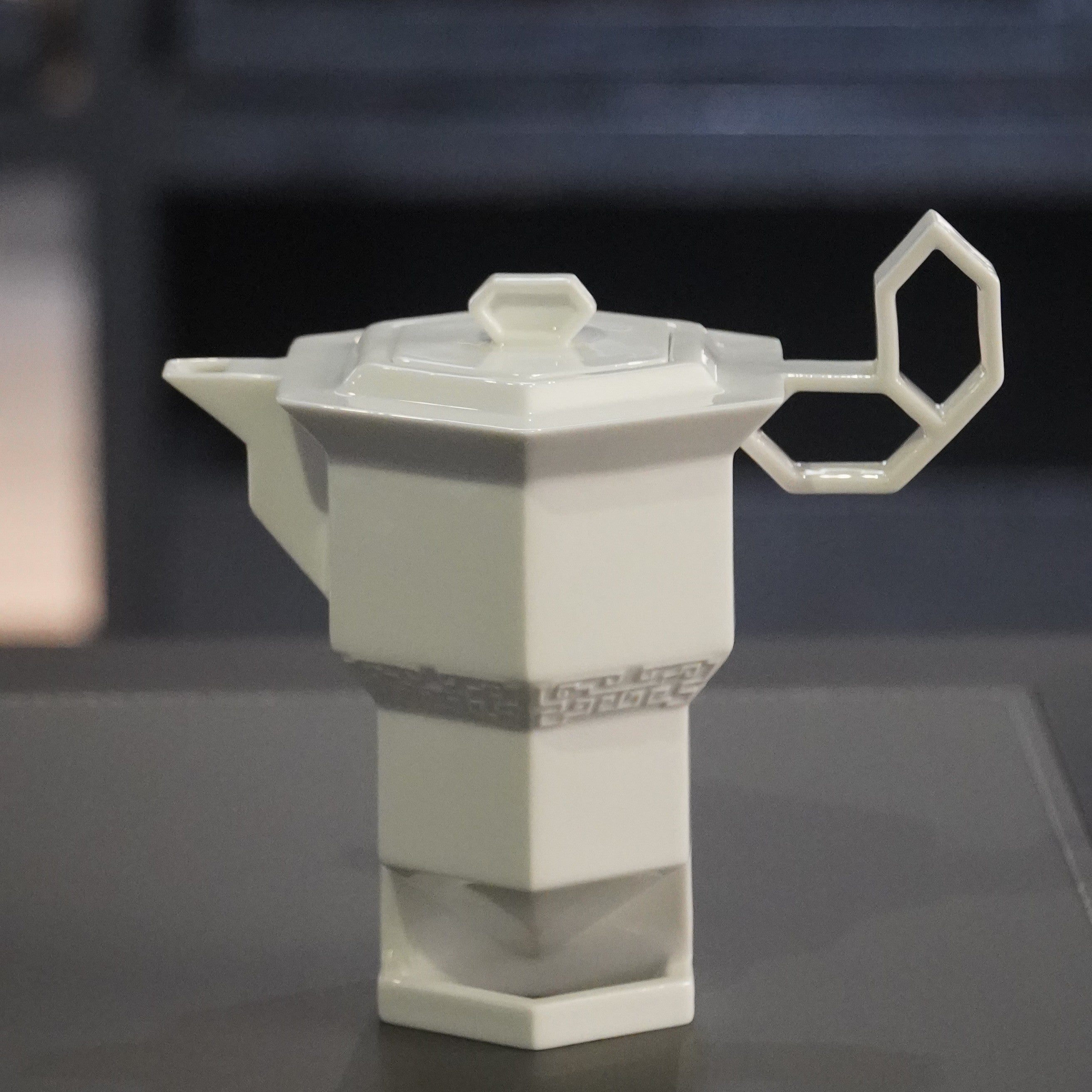 冬昇長春 四季豐登 冬季茶具作品 手把以窗花為靈感精緻底座縷空 