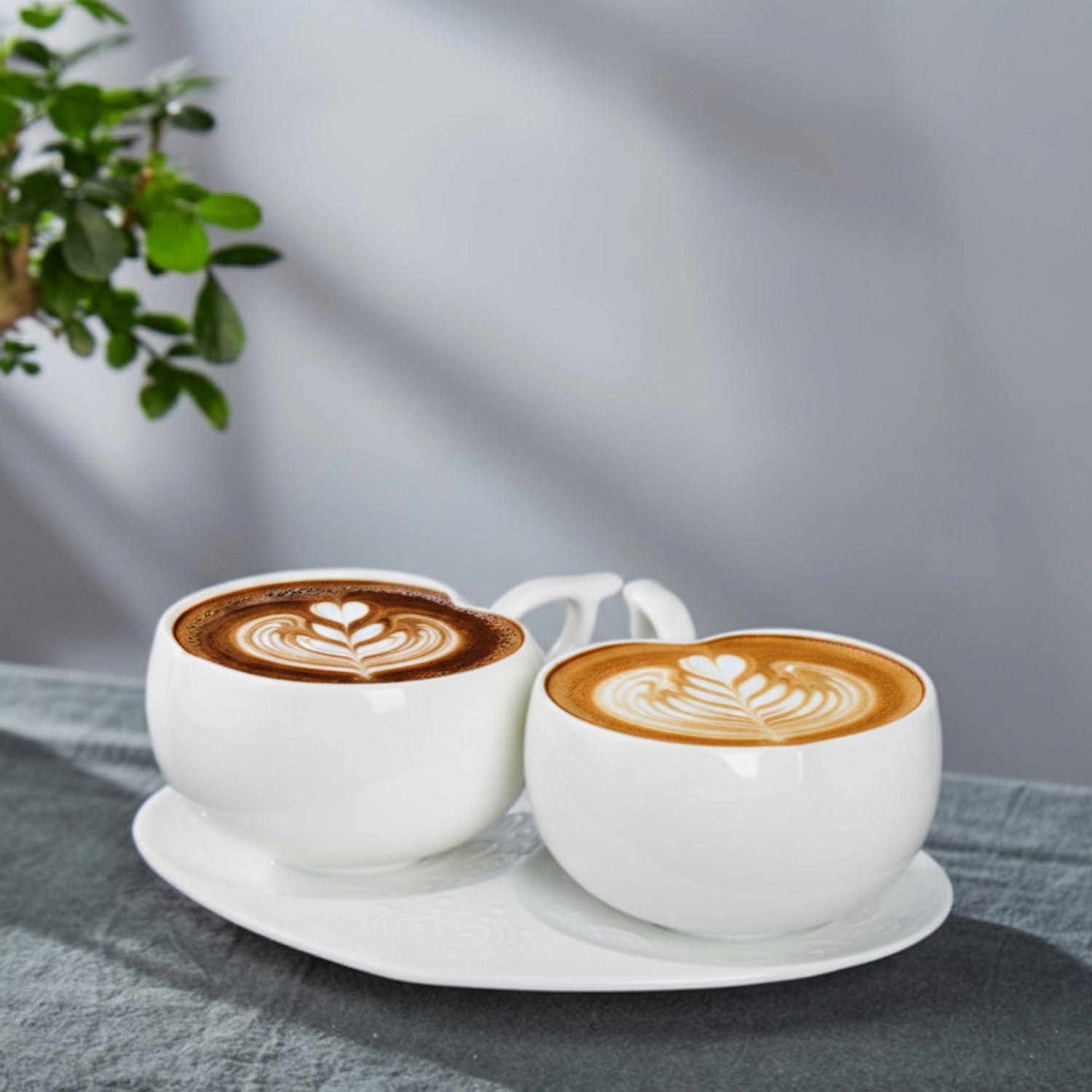 八方新氣 王俠軍 一心一意 對杯 心形 咖啡杯 茶具 茶器 藝術瓷器 創意造形杯