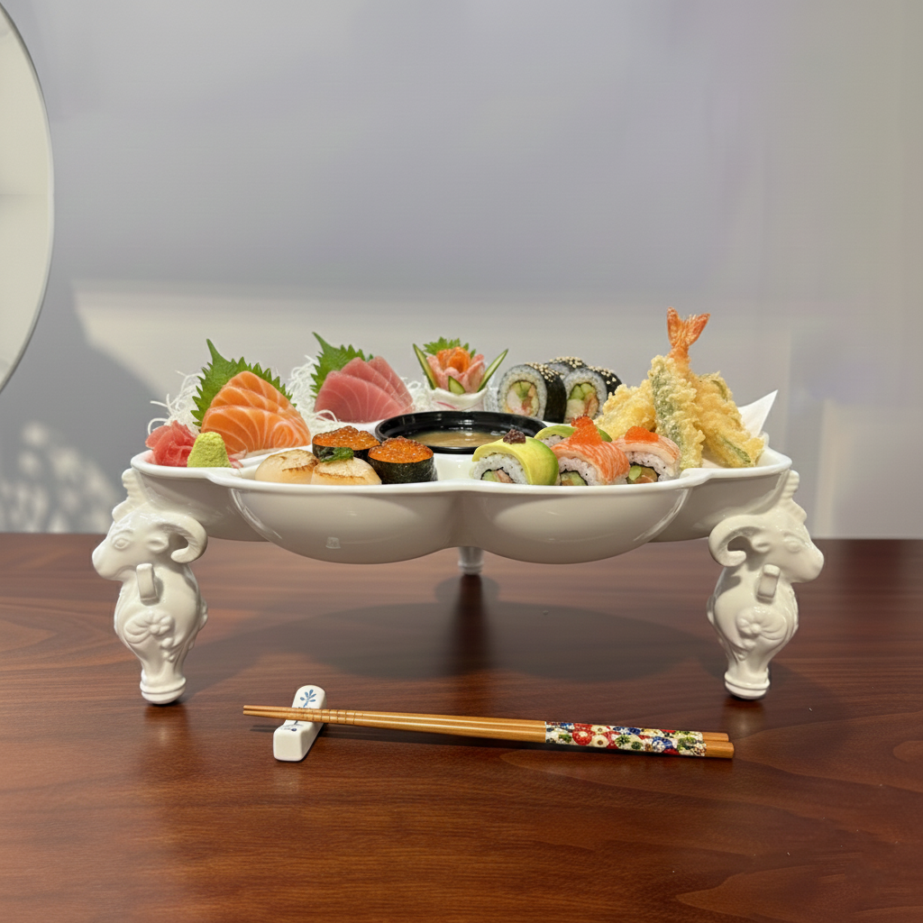 吉祥鼎盛 果盤 花器 居家生活 白瓷 藝術造形盤 餐桌擺飾 餐具