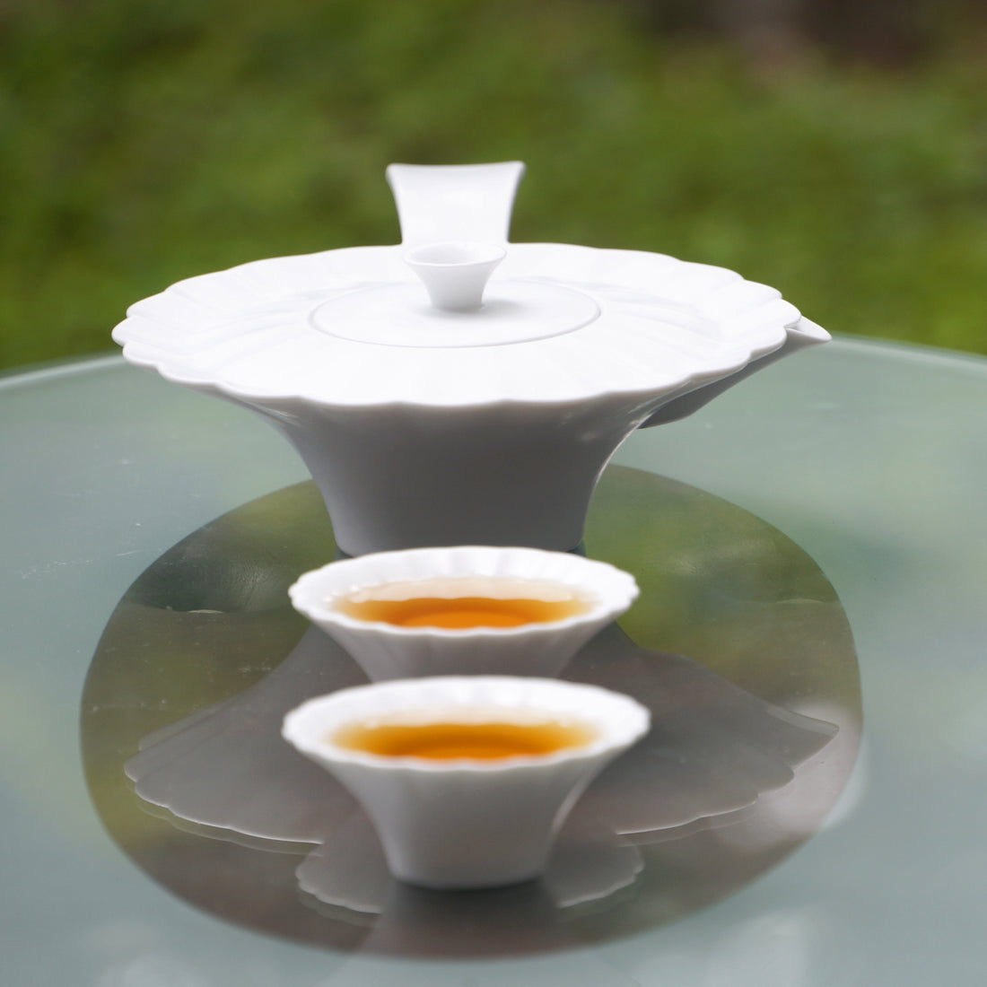 山水情深 陶瓷茶器 (亮) 瓷器茶杯組