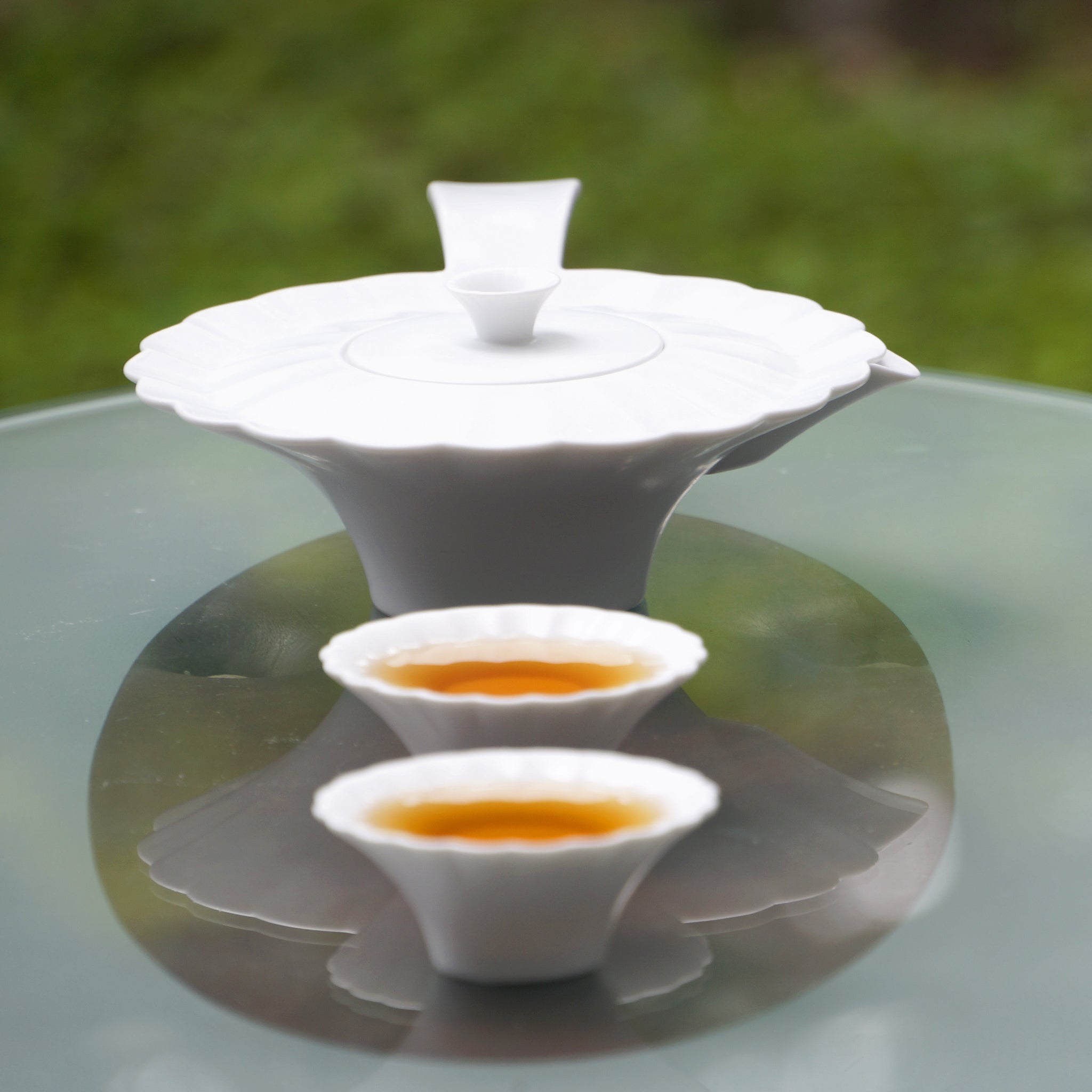 山水情深 陶瓷茶器 (亮) 瓷器茶杯組