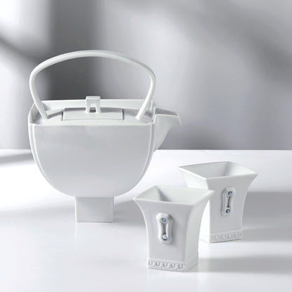 四季 茶器 (霧) 瓷器 茶具組