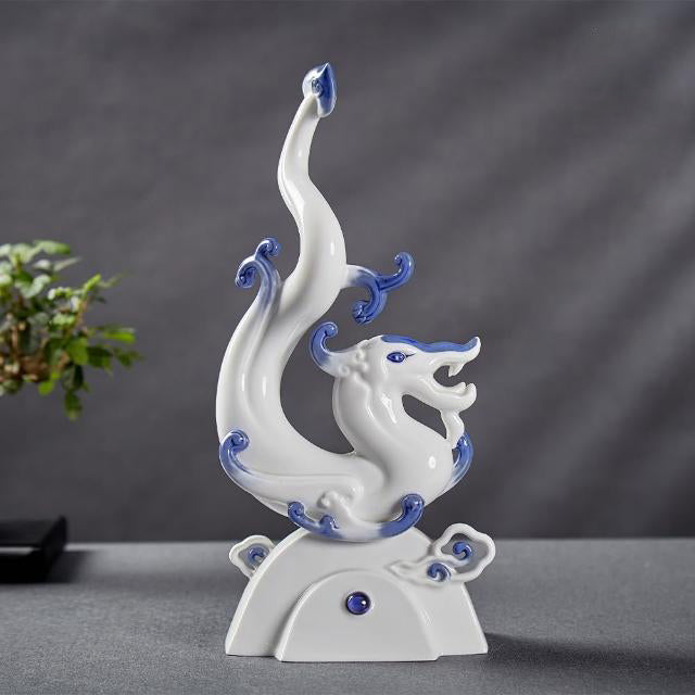 如意如龍 陶瓷擺飾 生肖龍瓷偶擺飾