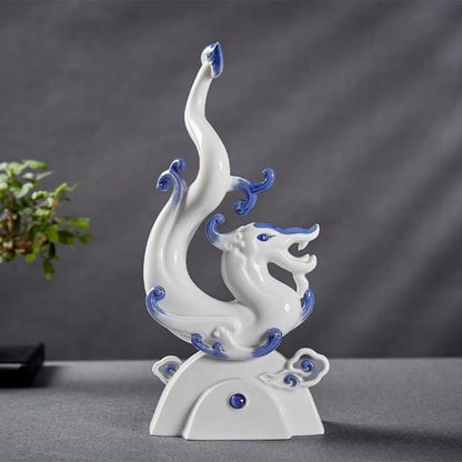 如意如龍 陶瓷擺飾 生肖龍瓷偶擺飾