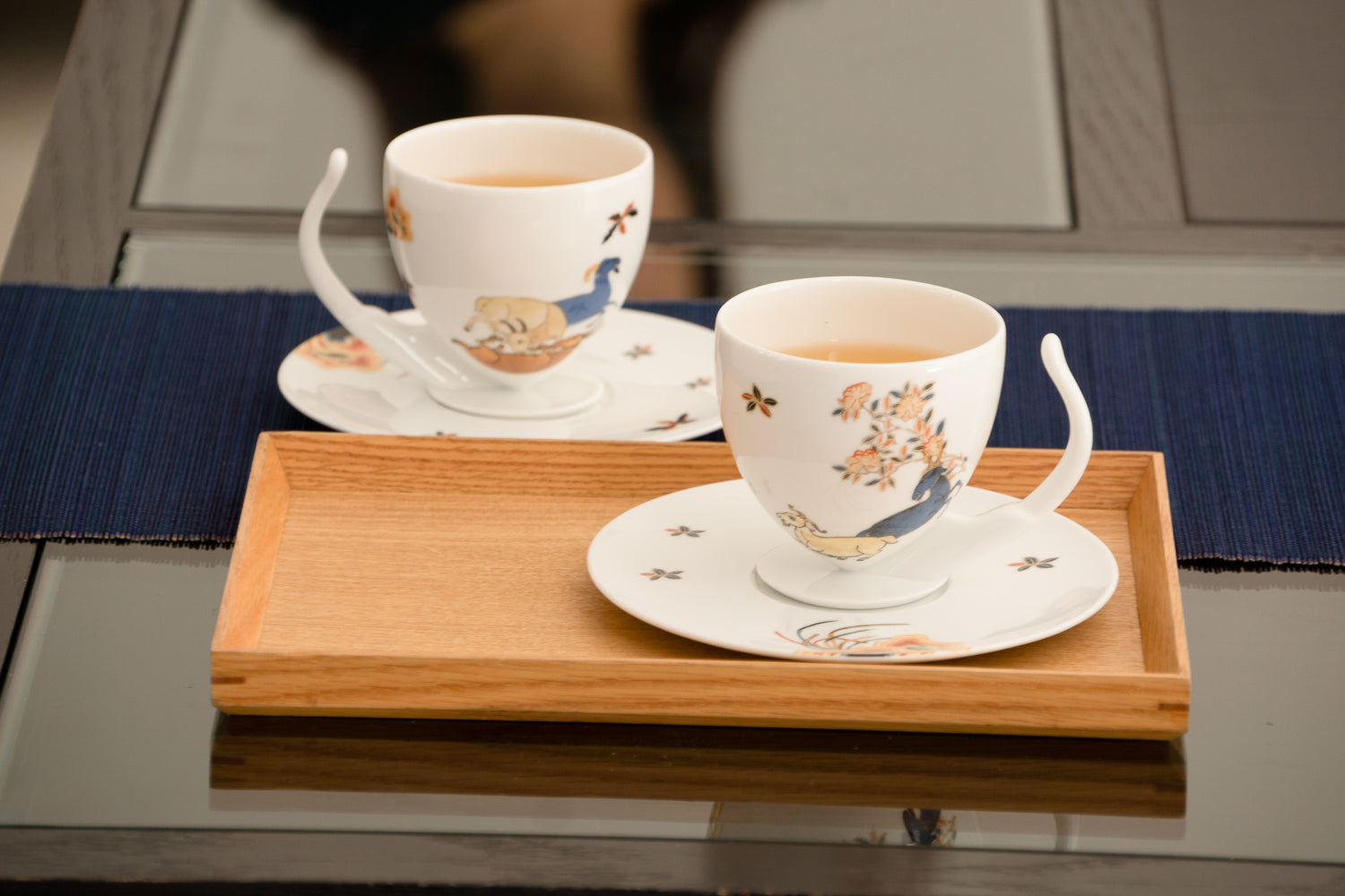 故宮清香系列 九羊迎春 陶瓷茶具 瓷器杯盤組