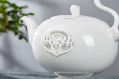 春暖花開 陶瓷茶壺 瓷器細節