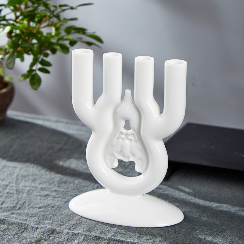 八方新氣 筆筒 花架 花瓶 花器 福滿天地 禪意 造形花瓶