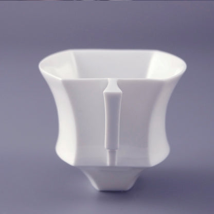 八方新氣 白瓷 王俠軍 帝國記憶 陶瓷 咖啡杯 茶杯 杯盤組 方形 茶具 茶器 把手