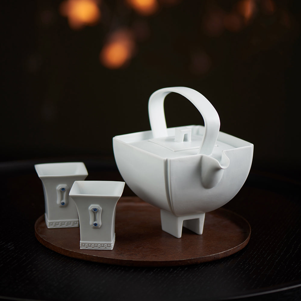 四季 茶器 (霧) 瓷器 茶具組