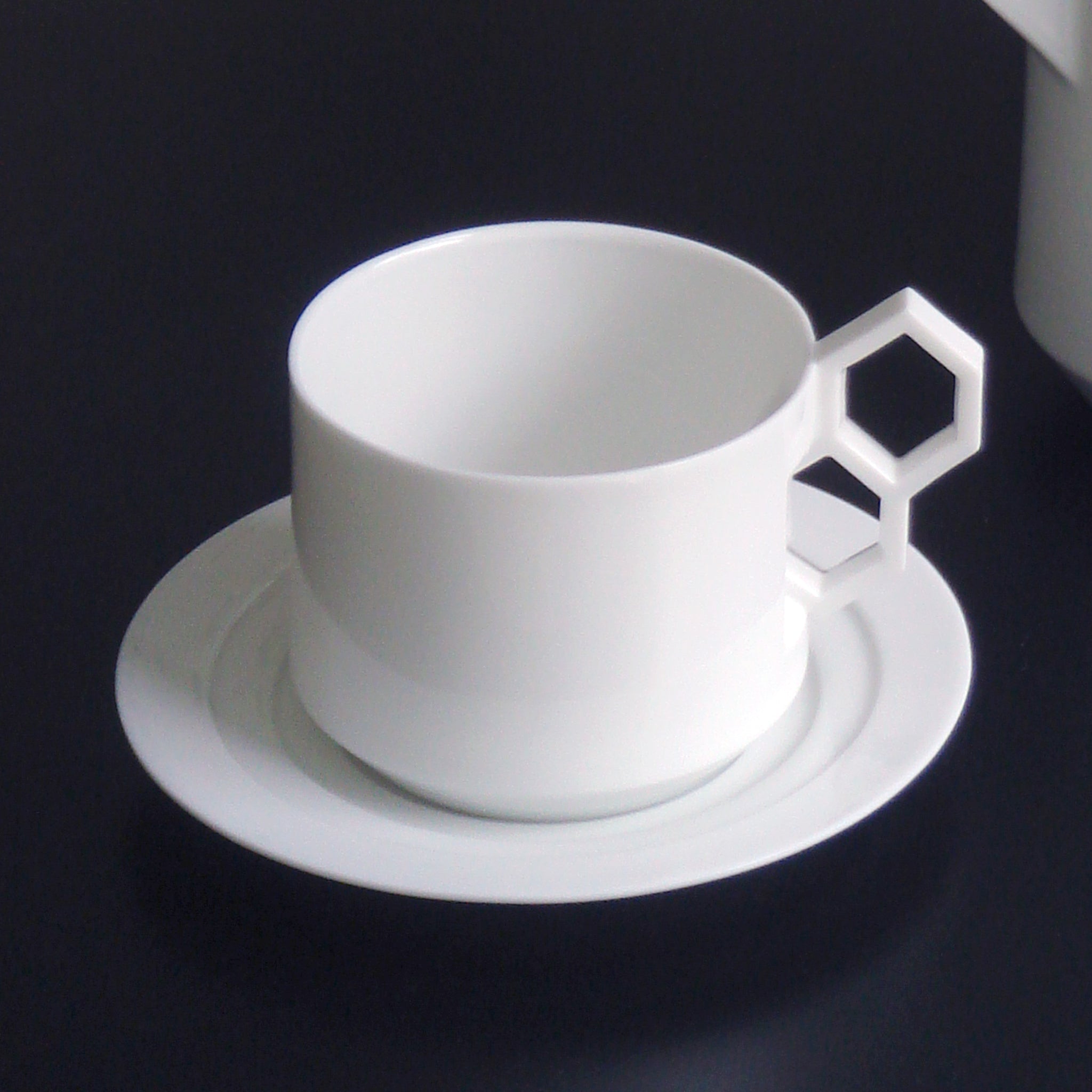 八方新氣 茶具 陶瓷 咖啡杯盤 白色